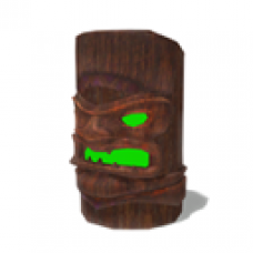 Tiki Head Statue